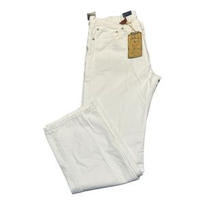 Polo Ralph Lauren Classic White Vintage Straight Leg Jean Men’s 36”x 32”